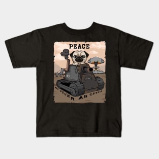 Pug in Armor: Tank-Pug Commander Kids T-Shirt